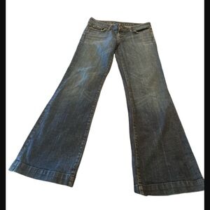 Citizens Of Humanity Blue Flare Wide Leg Jeans